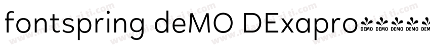 fontspring deMO DExapro字体转换